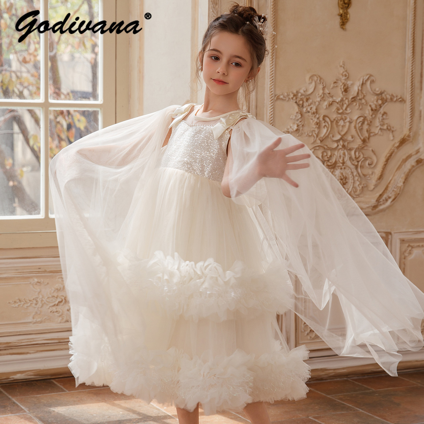 Baby Clothing High End - Gaun Putri Formal Tulle Payet Mewah