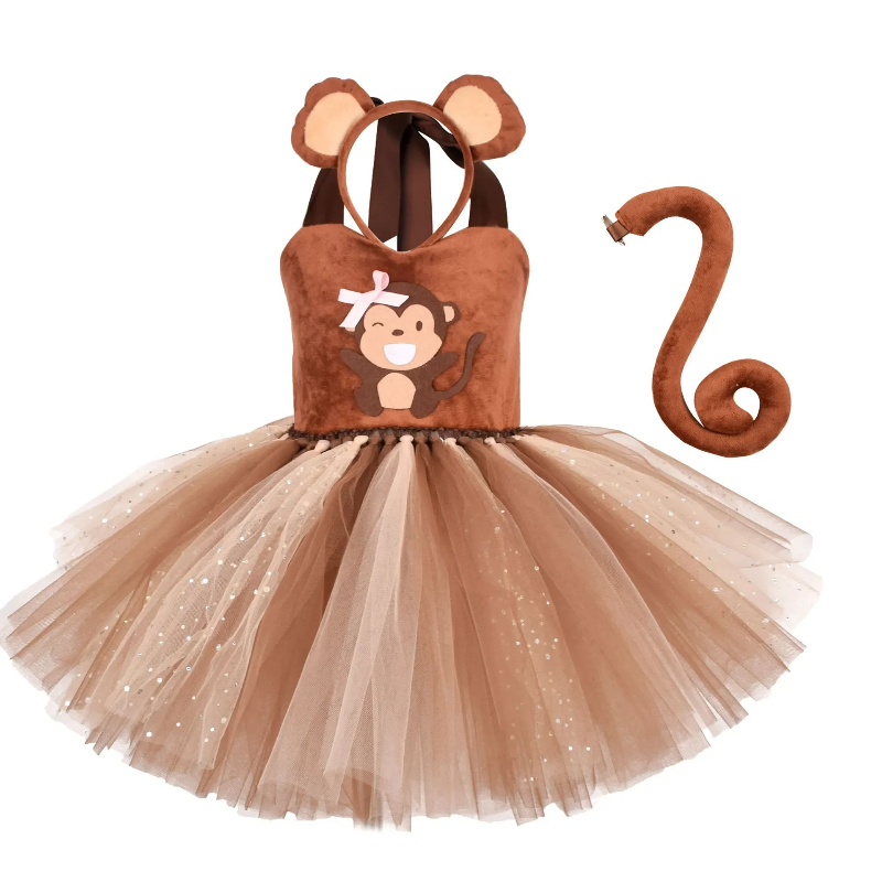 Gaun Tutu Monyet Coklat untuk  - Baby Clothing Dresser ulasan dan harga