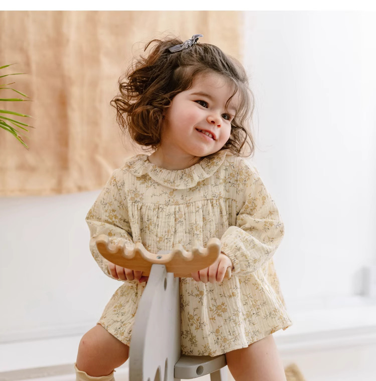 Gaun bayi perempuan motif bung - Baby Clothing Organic ulasan dan harga